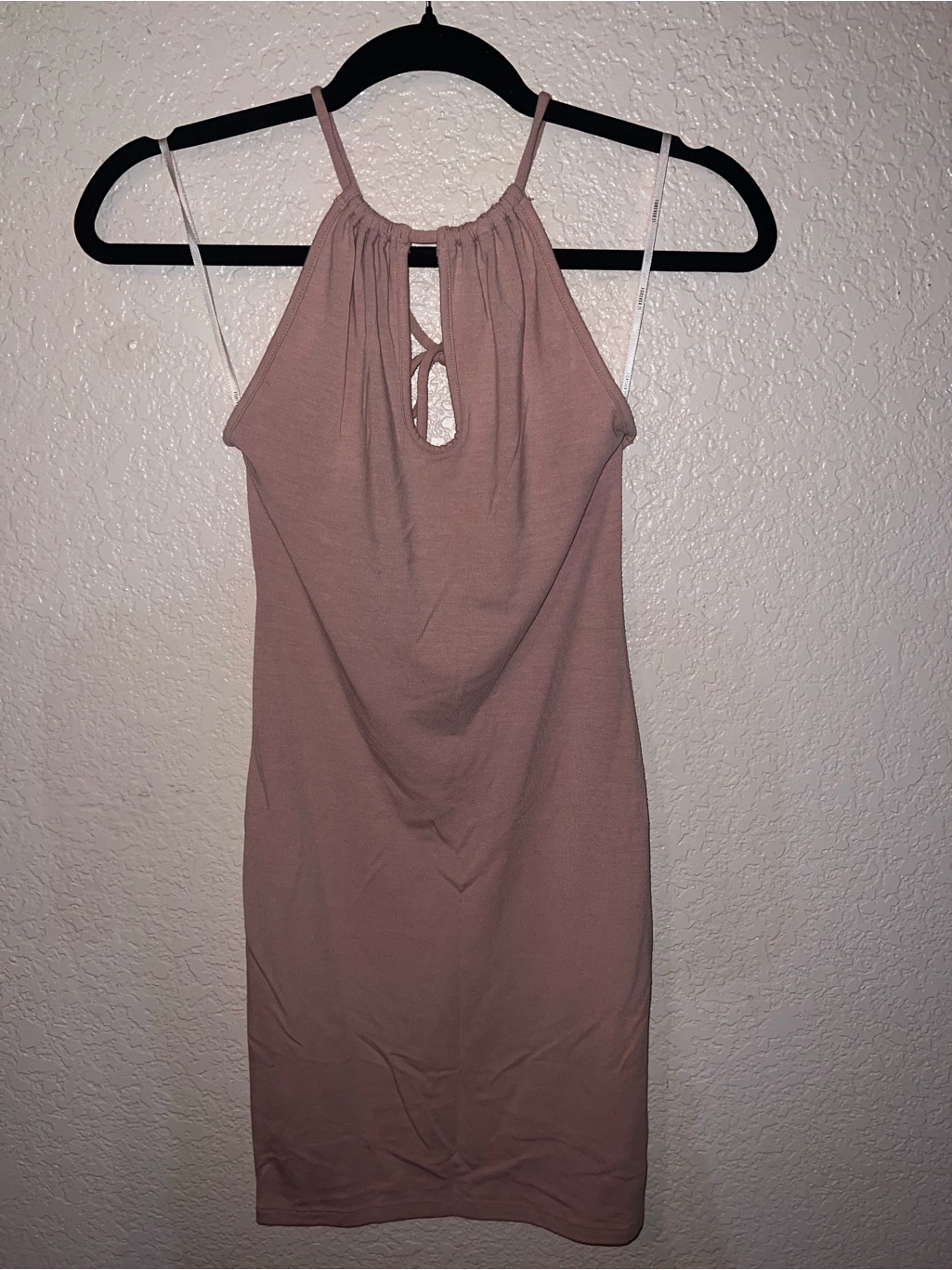 Forever 21 Pink Mauve Halter Mini Dress-Mid 2000s